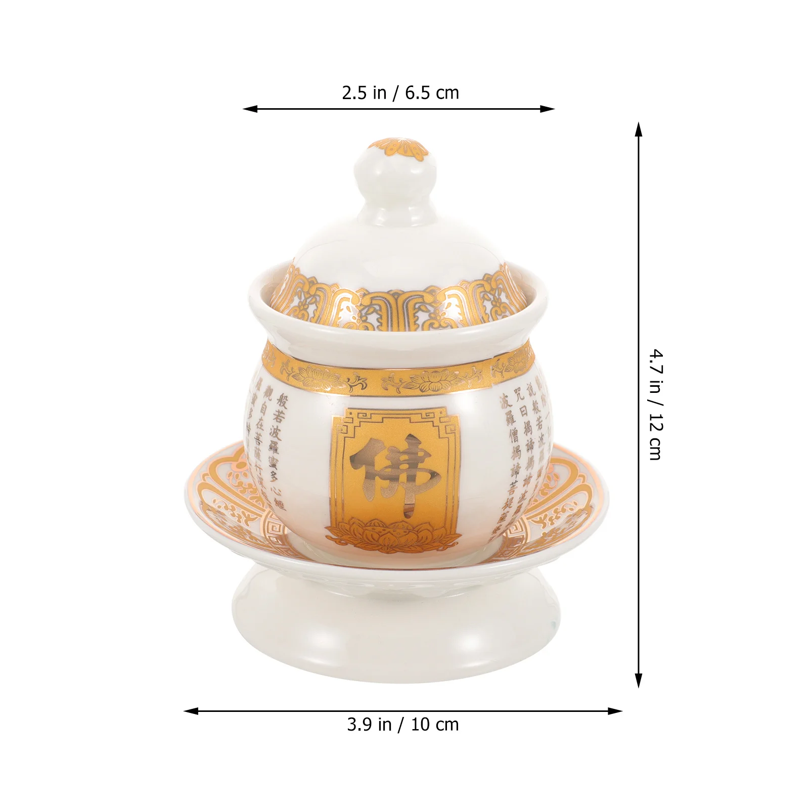 Buddhist Ceramic Water Offering Cup Compact Small Size for Temple Worship Ritual Decorative Church Decoration
Buddhist Ceramic Water Offering Cup Compact Small Size for Temple Worship Ritual Decorative Church Decoration