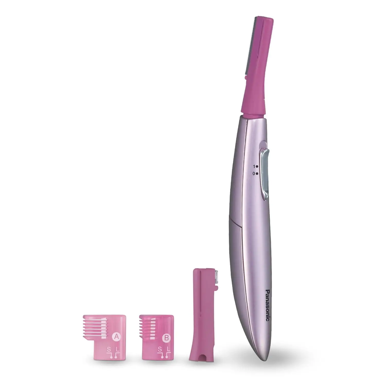 Women's Facial Hair Remover and Eyebrow Trimmer with Pivoting Head, 2 Gentle Blades, Battery Operated for Face and Brow Grooming
Women's Facial Hair Remover and Eyebrow Trimmer with Pivoting Head, 2 Gentle Blades, Battery Operated for Face and Brow Grooming