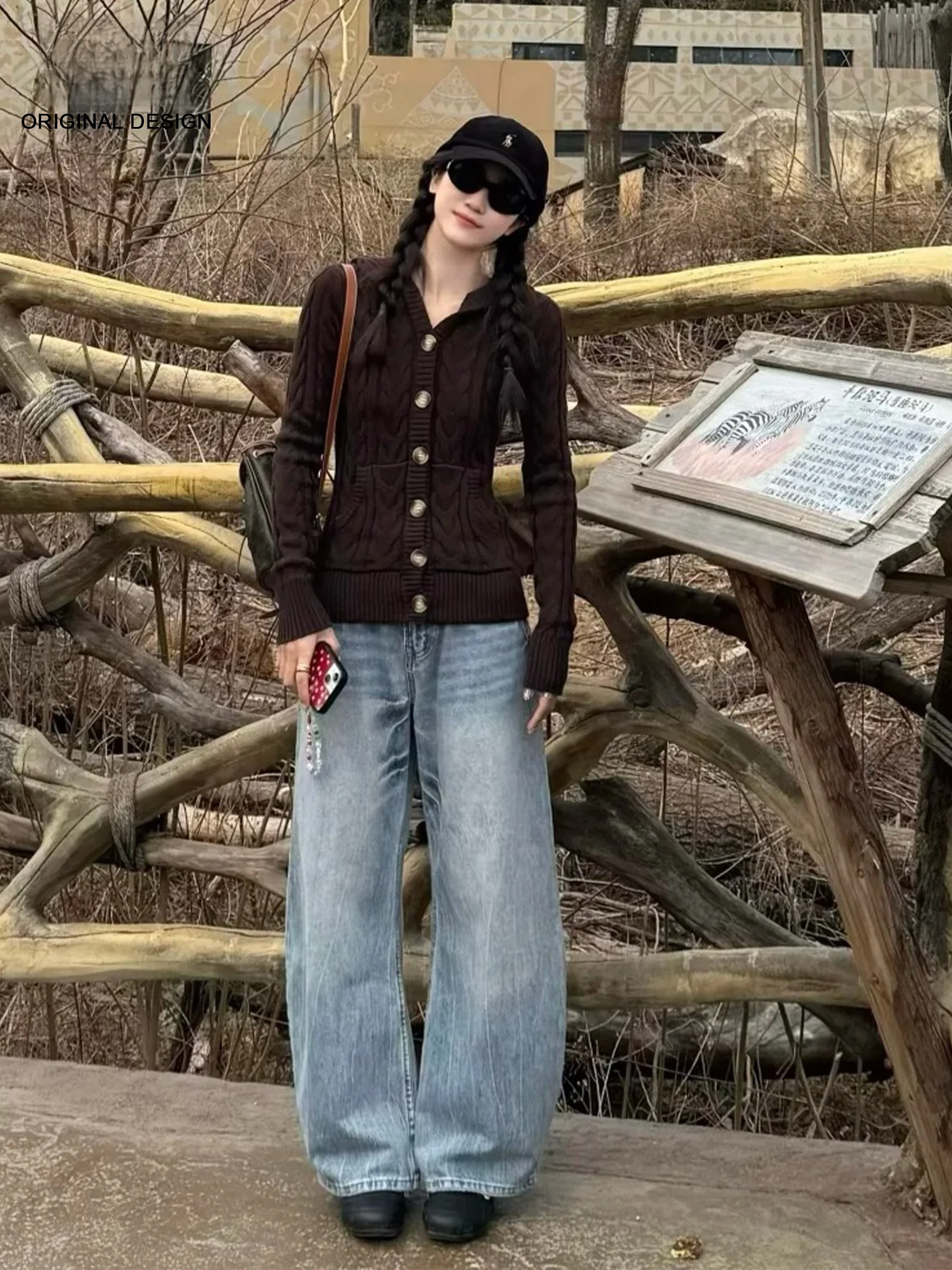Retro American Washed Knife Denim Jeans Women's Loose Slimming Wide Leg Pants High Waist Casual Spring Summer New Arrival
Retro American Washed Knife Denim Jeans Women's Loose Slimming Wide Leg Pants High Waist Casual Spring Summer New Arrival