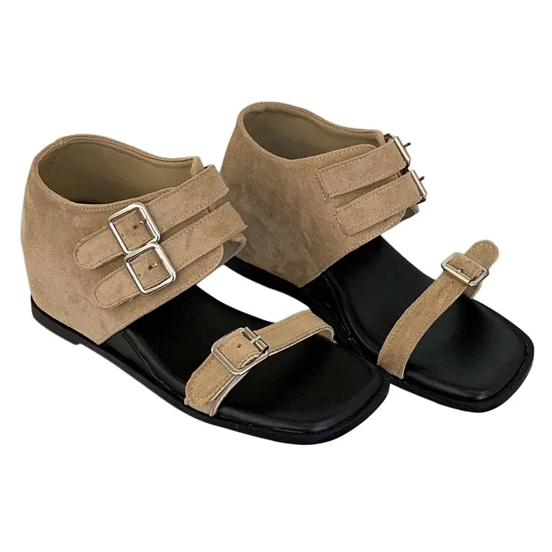Silver Sandals Wedges Heels For Woman Narrow-Band Buckle Chunky Shoes Punk Summer Ladies Sandals Brown High Heels
Silver Sandals Wedges Heels For Woman Narrow-Band Buckle Chunky Shoes Punk Summer Ladies Sandals Brown High Heels