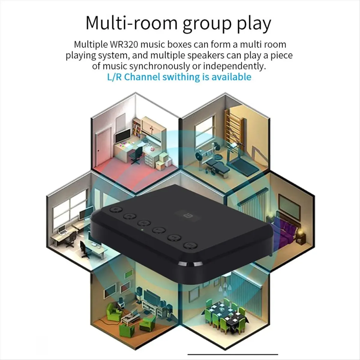 Беспроводной музыкальный адаптер A23G Airplay DLNA Multi-Room WIFI, беспроводной аудиоприемник для традиционных Hi-Fi колонок WR320
Беспроводной музыкальный адаптер A23G Airplay DLNA Multi-Room WIFI, беспроводной аудиоприемник для традиционных Hi-Fi колонок WR320