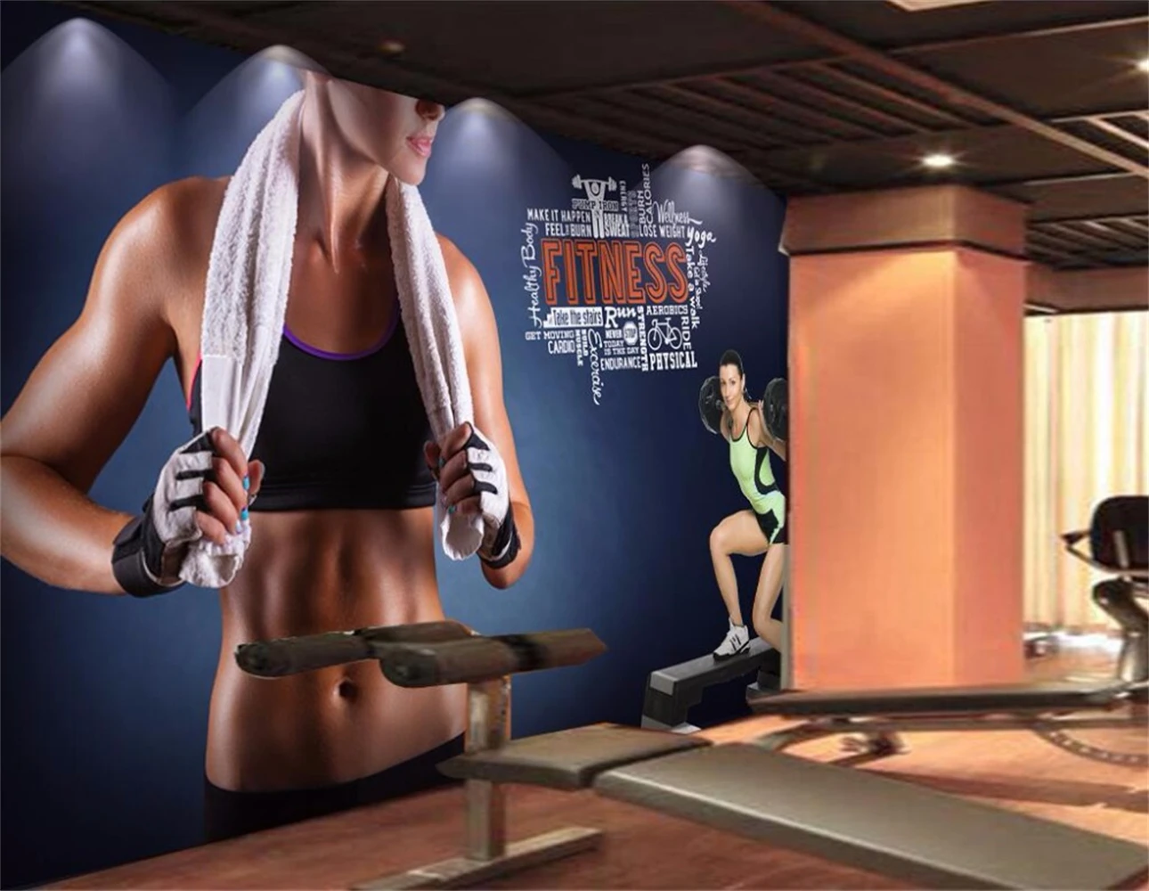 Фотообои beibehang на заказ, настенные фрески, настенные 3D наклейки для фитнеса, места, тренажерного зала, фитнеса, красоты, инструментов, фоновая стена
Фотообои beibehang на заказ, настенные фрески, настенные 3D наклейки для фитнеса, места, тренажерного зала, фитнеса, красоты, инструментов, фоновая стена