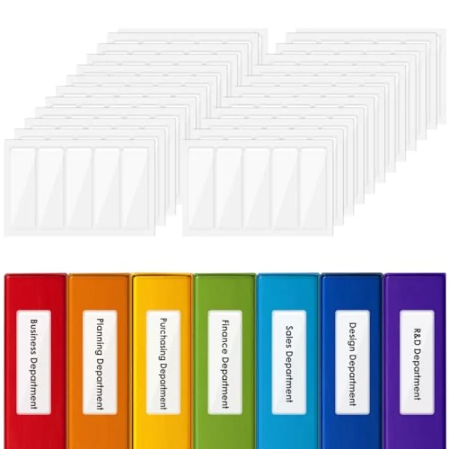 120 Pcs Self Adhesive Pockets Clear Label Holders Binder Labels of 1 X 3 Inch File Folder Labels Clear Adhesive Pockets Holder
120 Pcs Self Adhesive Pockets Clear Label Holders Binder Labels of 1 X 3 Inch File Folder Labels Clear Adhesive Pockets Holder