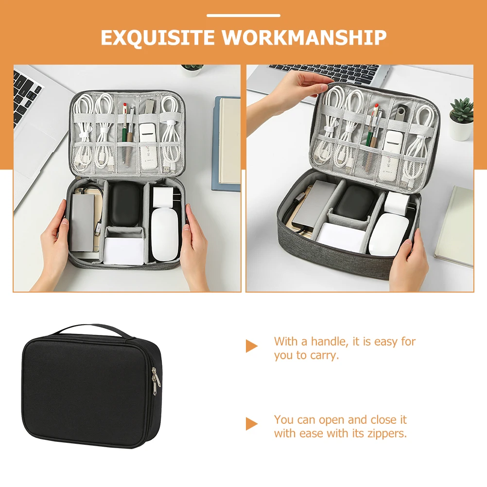 Storage Bag Cord Organizer Travel Electronics Accessory Pouch Anti Scratch Lightweight Digital Accessories Case with
Storage Bag Cord Organizer Travel Electronics Accessory Pouch Anti Scratch Lightweight Digital Accessories Case with