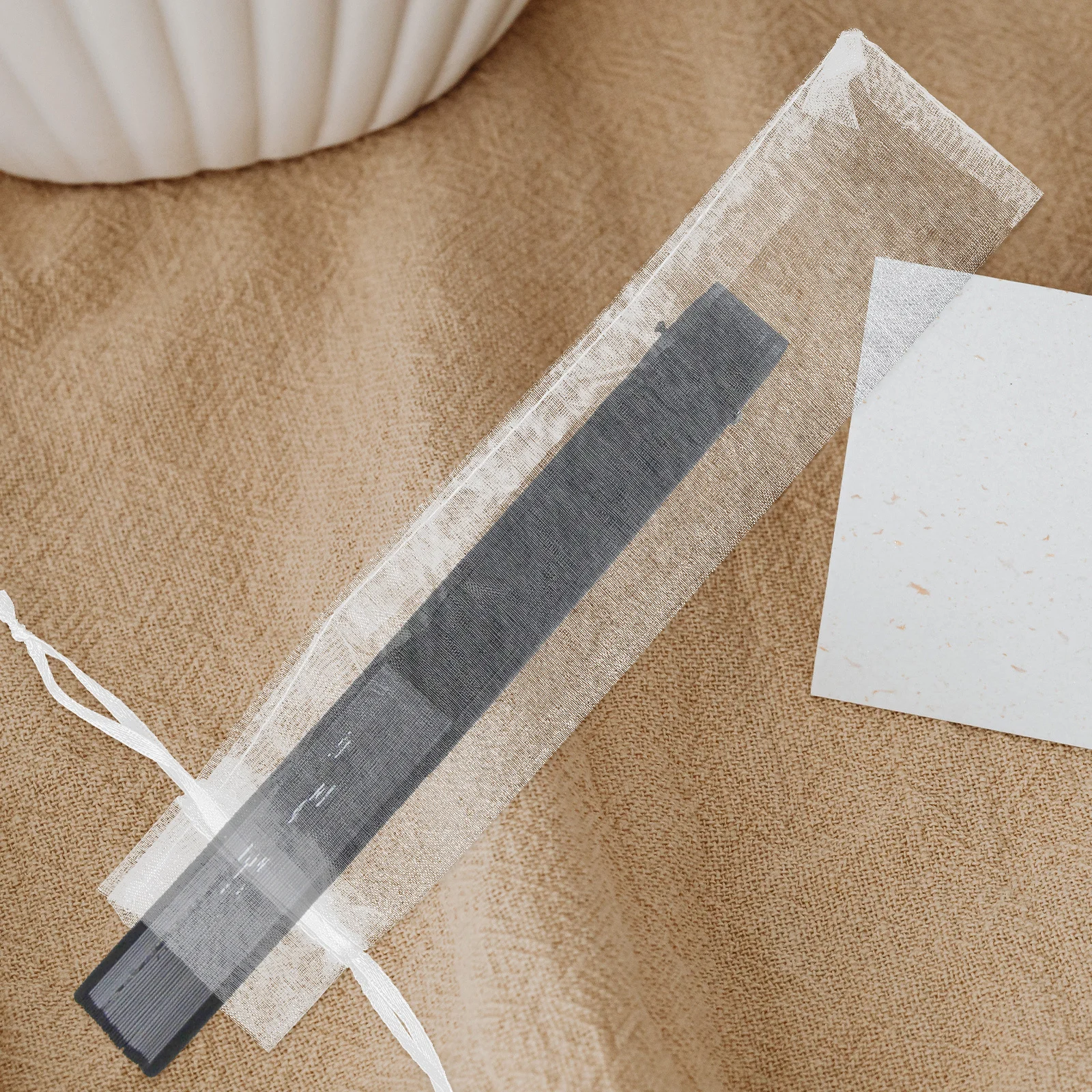 50Pcs Hand Fan Storage Bag Gauze Drawstring Pouch Folding Handheld Fan Holder Compact Case Reusable Protective Pouch for Daily
50Pcs Hand Fan Storage Bag Gauze Drawstring Pouch Folding Handheld Fan Holder Compact Case Reusable Protective Pouch for Daily