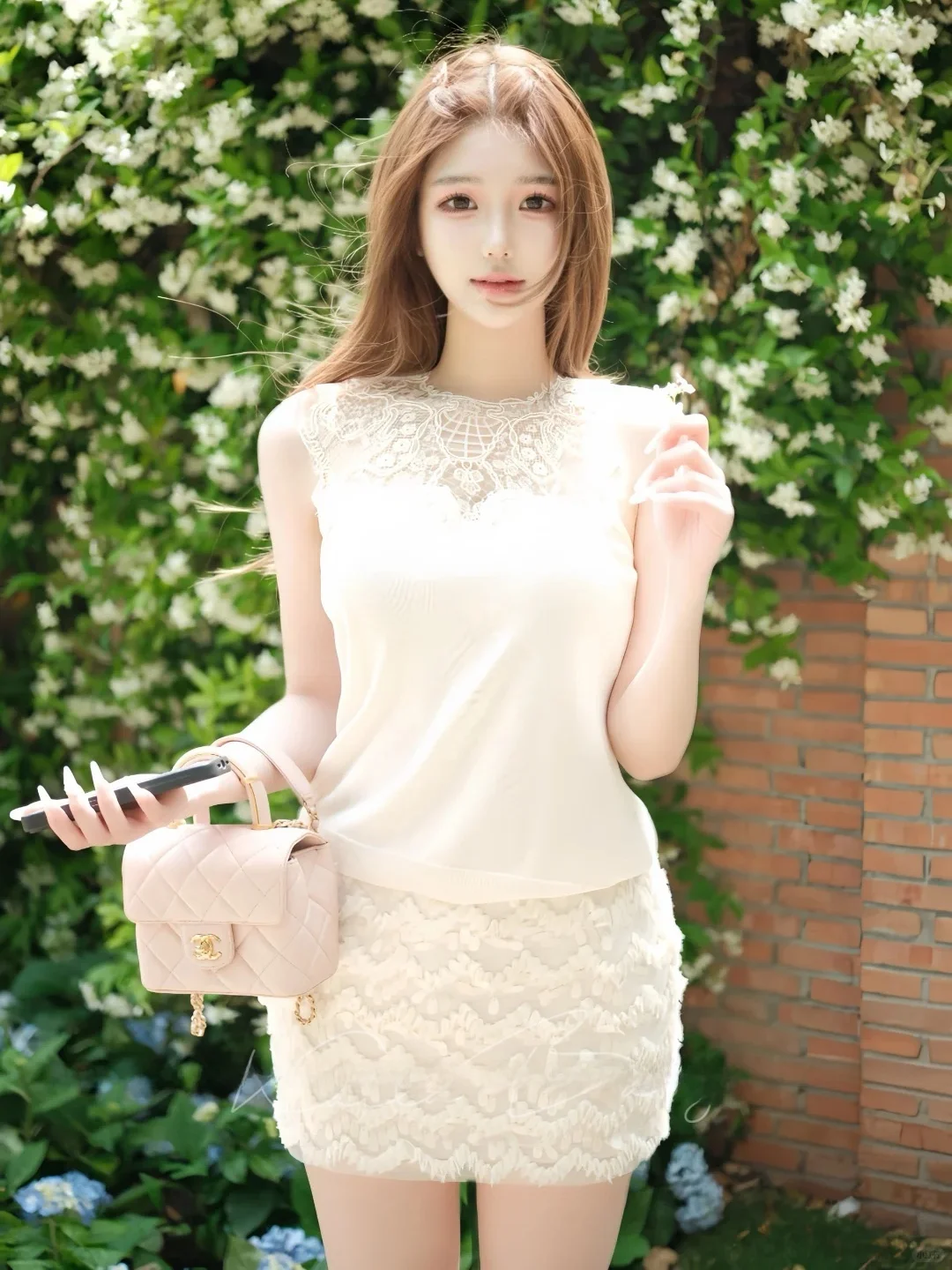 Elegant Lace Splice Sleeveless Slimming Short Waist-Cinching Women's Top Fashionable Casual round Neck T-Shirt for Ladies
Elegant Lace Splice Sleeveless Slimming Short Waist-Cinching Women's Top Fashionable Casual round Neck T-Shirt for Ladies