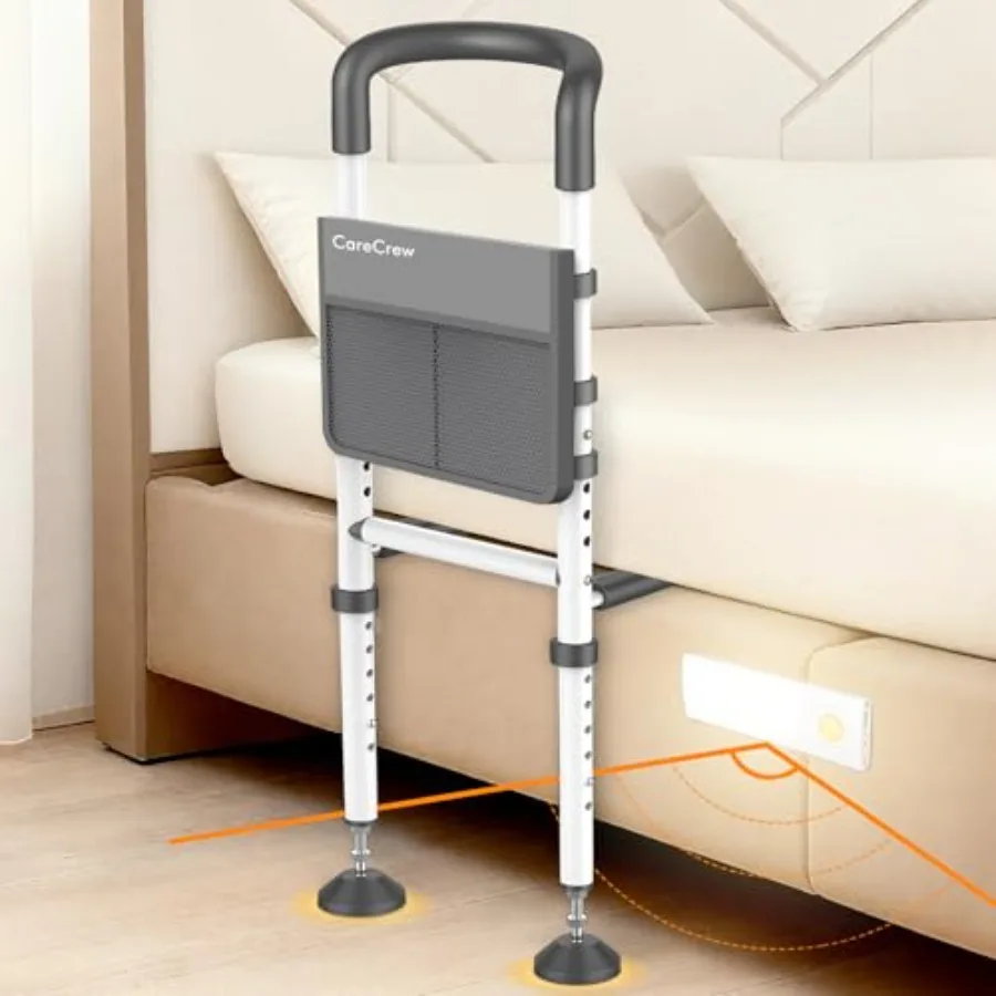 Bed Rails for Elderly Adults Safety: Bed Rails for Seniors with Motion Lights and Storage Pouch Adjustable Bedside Grab Bar Bed
Bed Rails for Elderly Adults Safety: Bed Rails for Seniors with Motion Lights and Storage Pouch Adjustable Bedside Grab Bar Bed