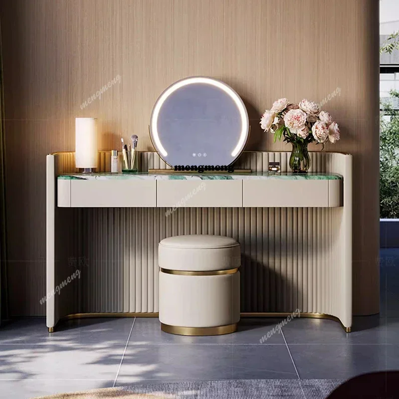 Women Modern Dressing Table Bedroom Drawers Luxury Wood Comfortable Vanity Table Cosmetics White Penteadeira Home Furniture
Women Modern Dressing Table Bedroom Drawers Luxury Wood Comfortable Vanity Table Cosmetics White Penteadeira Home Furniture
