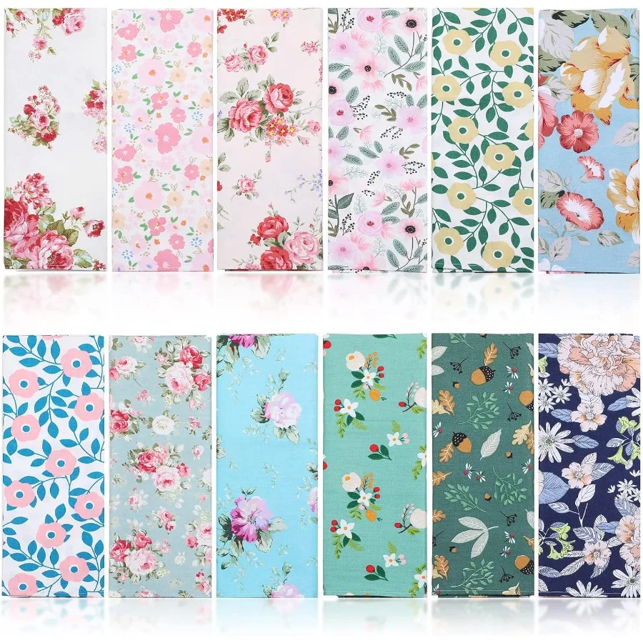Cotton Cloth Napkins Set of 24 15 x 15 Inch Floral Dinner Napkins Washable for Family Cocktail Parties Wedding Kitchen Dining R
Cotton Cloth Napkins Set of 24 15 x 15 Inch Floral Dinner Napkins Washable for Family Cocktail Parties Wedding Kitchen Dining R
