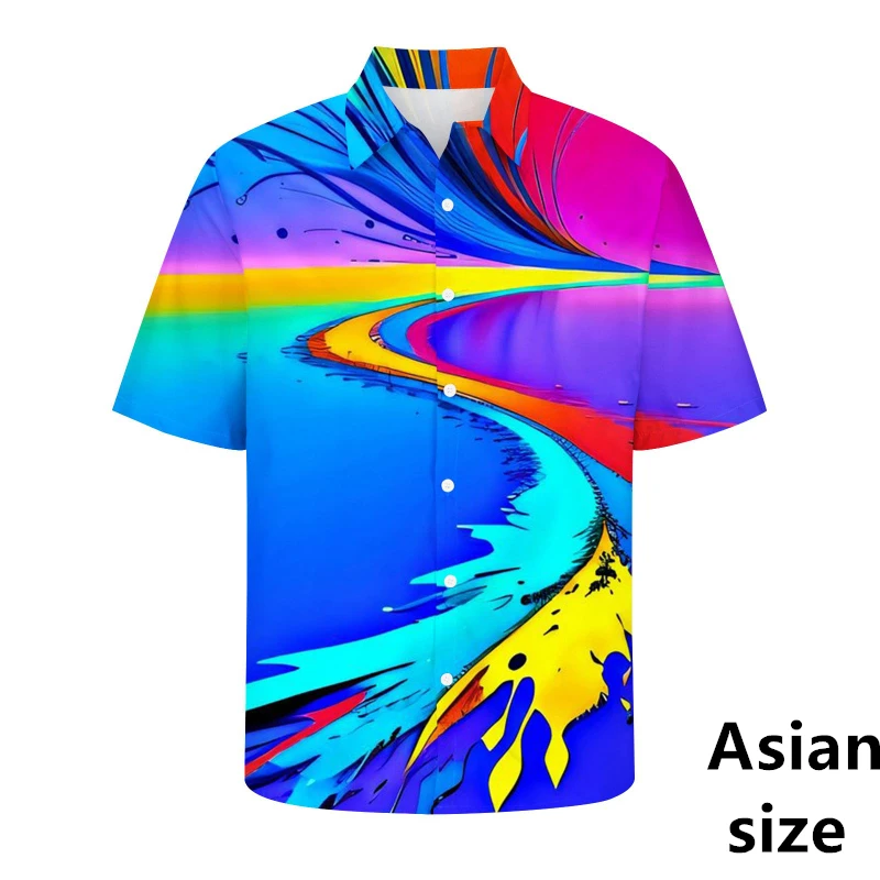 3D Print Tie-dye Graffiti Cool Fashion Men Shirts New Summer Beach Party Tops Short Sleeves Button Shirts Hawaiian Women Blouse
3D Print Tie-dye Graffiti Cool Fashion Men Shirts New Summer Beach Party Tops Short Sleeves Button Shirts Hawaiian Women Blouse