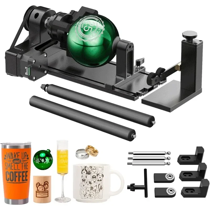 RA2 Pro for xTool P2, S1, D1 Pro, F1, M1 and Most Laser Engraver (Must with Riser), Jaw Chuck Rotary, Y-axis Rotary Roller
RA2 Pro for xTool P2, S1, D1 Pro, F1, M1 and Most Laser Engraver (Must with Riser), Jaw Chuck Rotary, Y-axis Rotary Roller