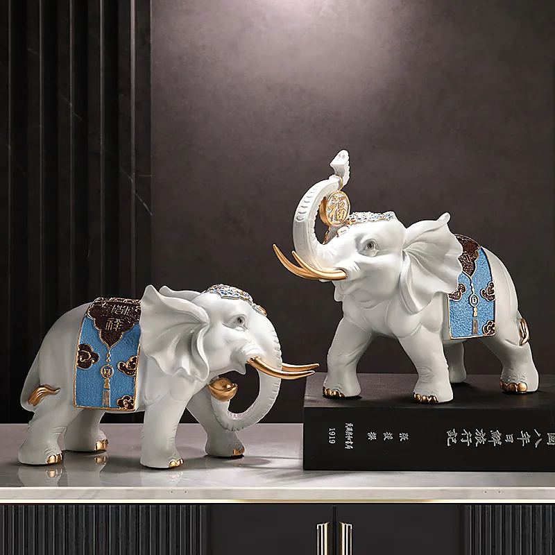 PYH imitation copper lucky elephant ornament, a pair of new home gifts, office room entrance wine cabinet
PYH imitation copper lucky elephant ornament, a pair of new home gifts, office room entrance wine cabinet