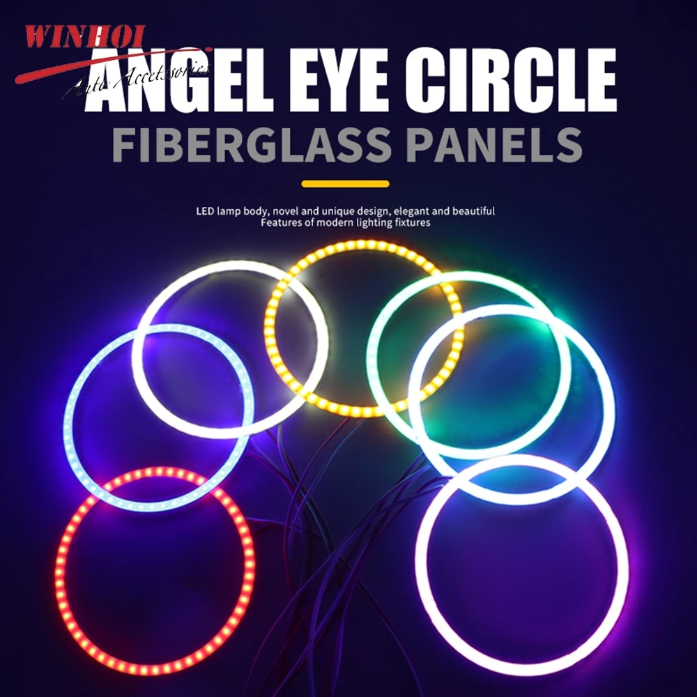 2PC 60mm 70mm 80mm 90mm 100mm 110mm 120mm Car Led Halo Ring Angel Eyes for Automotive Motorcycle Circular Led Ring DRL Headlight 
2PC 60mm 70mm 80mm 90mm 100mm 110mm 120mm Car Led Halo Ring Angel Eyes for Automotive Motorcycle Circular Led Ring DRL Headlight