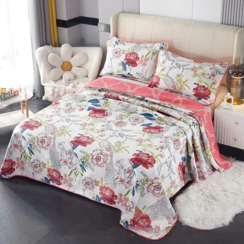 CHAUSUB Printed Cotton Quilt Set King Queen Size 3PCS Summer Lightweight Bedspread & Quilted Bed Cover, All Season Comforter
CHAUSUB Printed Cotton Quilt Set King Queen Size 3PCS Summer Lightweight Bedspread & Quilted Bed Cover, All Season Comforter