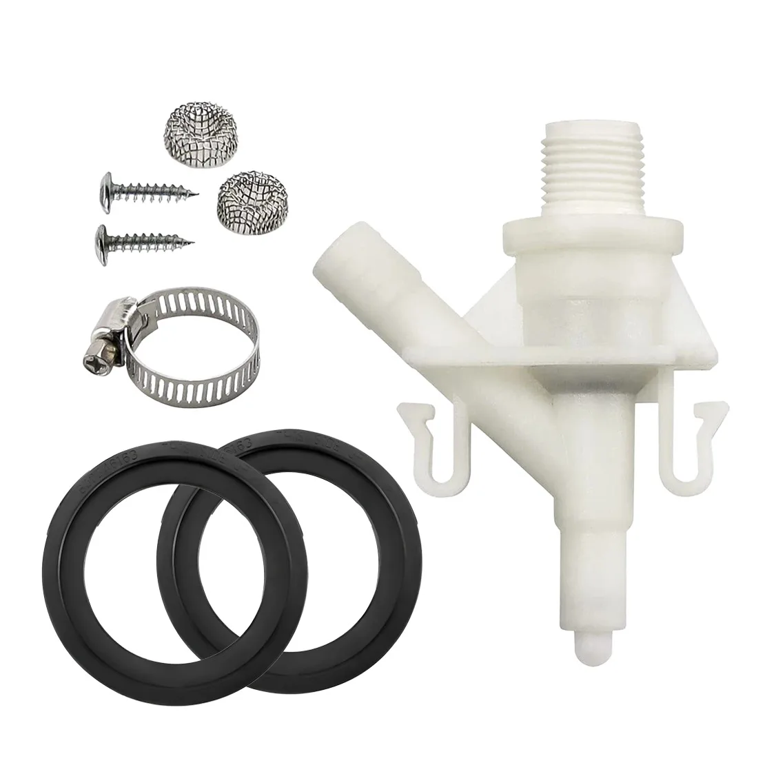 385311641 RV Camper Flush Toilet Plastic Water Valve Kit White Fit For Dometic 300 310 320 Series
385311641 RV Camper Flush Toilet Plastic Water Valve Kit White Fit For Dometic 300 310 320 Series