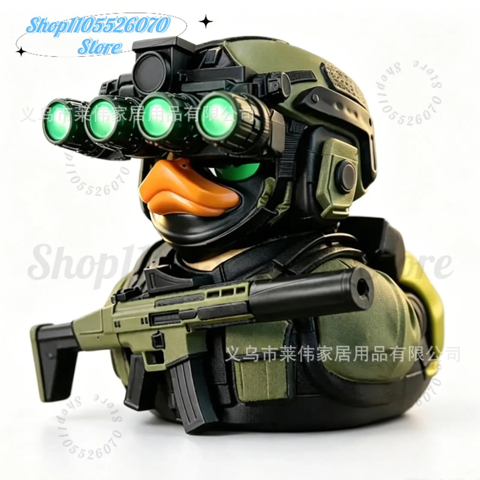 Tactical Night Vision Duck Figurine, Special Forces Operator Duck with Rifle, 3D Printed Tactical Desk Decor for Military Fans
Tactical Night Vision Duck Figurine, Special Forces Operator Duck with Rifle, 3D Printed Tactical Desk Decor for Military Fans