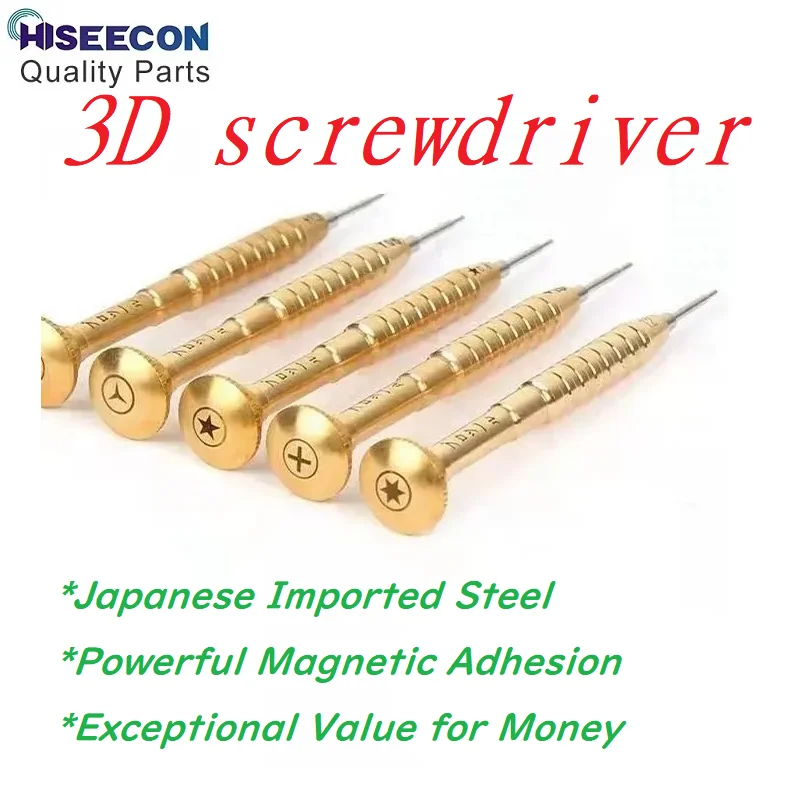 Hiseecon 3D Screwdriver High Precision Magnetic Anti Rust Pentalobe Y Convex Cross Bit For iPhone Samsung Phone Repair
Hiseecon 3D Screwdriver High Precision Magnetic Anti Rust Pentalobe Y Convex Cross Bit For iPhone Samsung Phone Repair