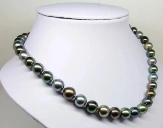 Natural 18inch 8-9mm Tahiti Authentic Black Peacock Green Multicolor Round Pearl Necklace
Natural 18inch 8-9mm Tahiti Authentic Black Peacock Green Multicolor Round Pearl Necklace