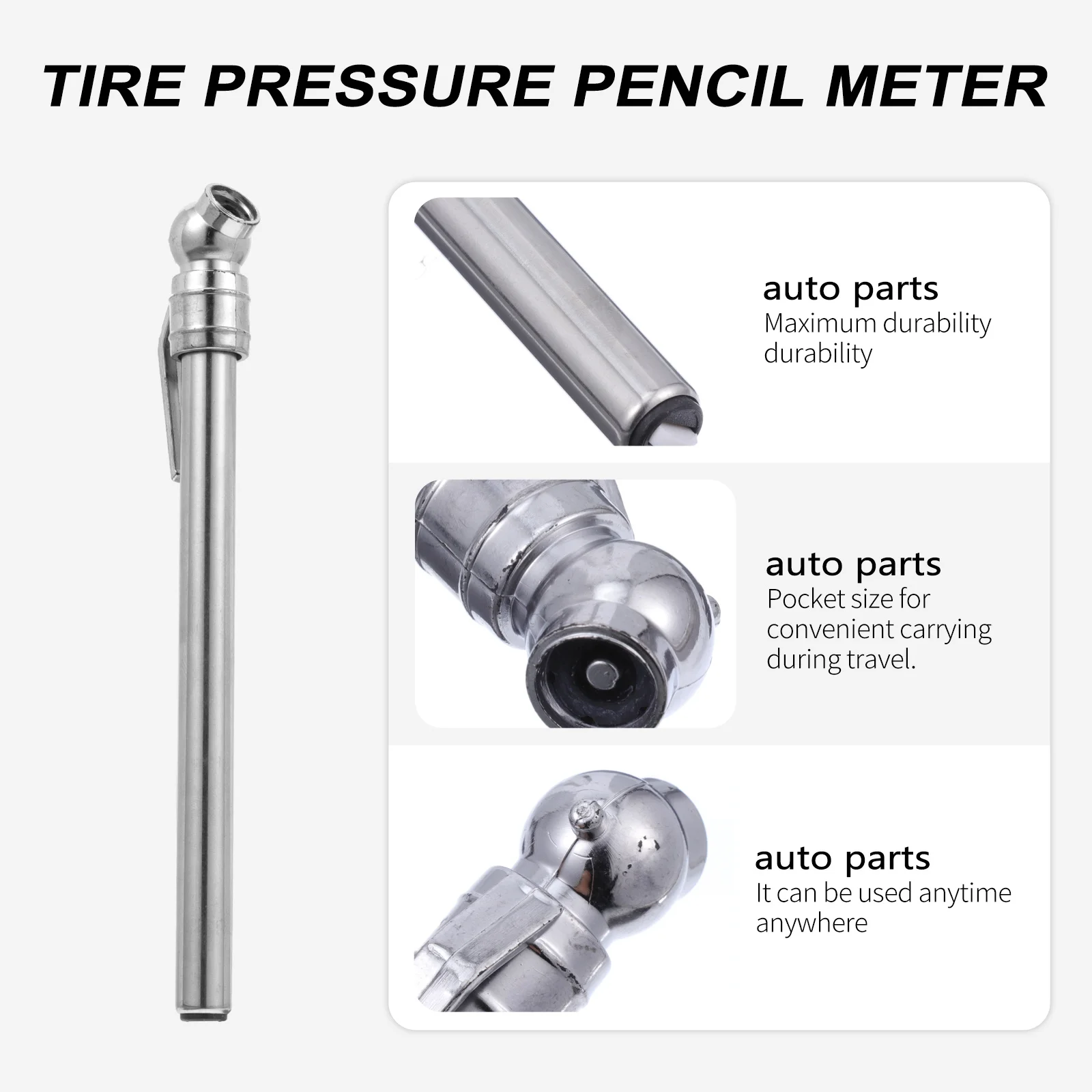 3pcs High Tool Repair Air Portable Auto Pen Gauge Pressure Pencil Tire Tire Air Pressure Pencil Gauge Checker Kit
3pcs High Tool Repair Air Portable Auto Pen Gauge Pressure Pencil Tire Tire Air Pressure Pencil Gauge Checker Kit