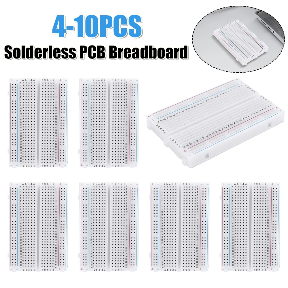 Mini 400 Tie Universal Test Protoboard Spliceable DIY Bread Board Solderless PCB Breadboar for Experiment Test Robot