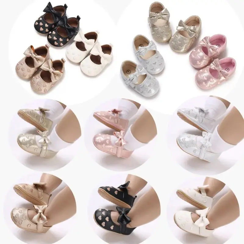 New Princess Baby Shoes Embroidered Heart Bow Soft Sole First Walkers for Girls Infants 0-18 Months
New Princess Baby Shoes Embroidered Heart Bow Soft Sole First Walkers for Girls Infants 0-18 Months