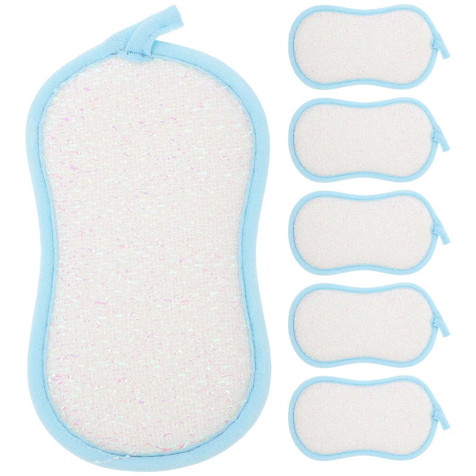 6Pcs Premium Kitchen Sponge Set Strong Water Absorption Non-Scratch Dish Scrub Sponge for Bathroom Stove Faucet Tub Tile Daily
6Pcs Premium Kitchen Sponge Set Strong Water Absorption Non-Scratch Dish Scrub Sponge for Bathroom Stove Faucet Tub Tile Daily
