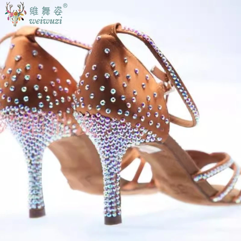 Latin Dance Shoes for Women AB Stones Waltz Social Dancing Soft Sole Practice Shoes Girl's Moder Ballroom Black Pool Shoes
Latin Dance Shoes for Women AB Stones Waltz Social Dancing Soft Sole Practice Shoes Girl's Moder Ballroom Black Pool Shoes