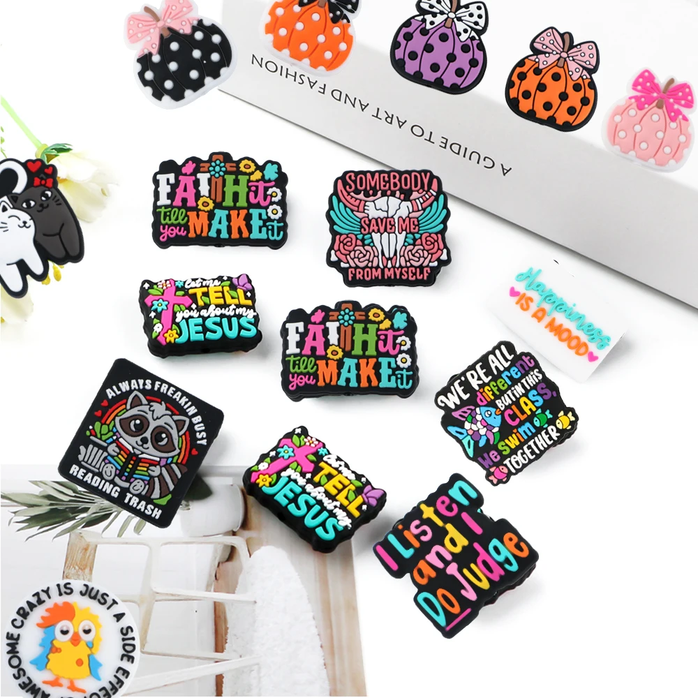 Sunrony 5/10/20Pcs New Animal Cartoon text Focal Silicone Beads For Jewelry Making DIY Keychain Necklace Bracelet Accessories
Sunrony 5/10/20Pcs New Animal Cartoon text Focal Silicone Beads For Jewelry Making DIY Keychain Necklace Bracelet Accessories