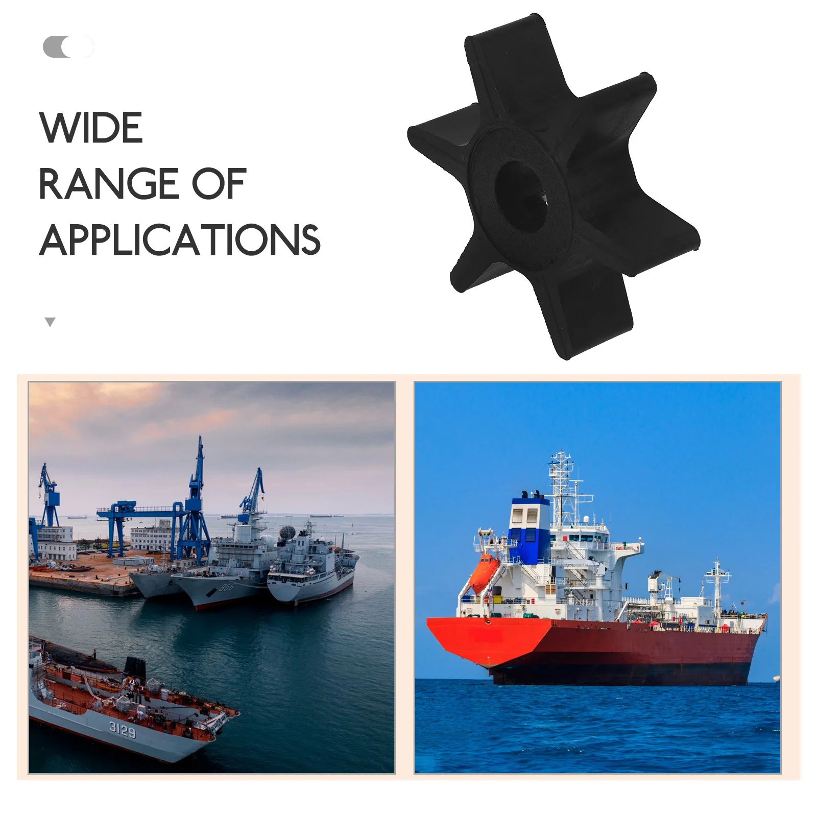 Replacement Rubber Impeller for Transfer Water Pump Boat Marine Use Heavy Duty Long Service Life Pump Component
Replacement Rubber Impeller for Transfer Water Pump Boat Marine Use Heavy Duty Long Service Life Pump Component
