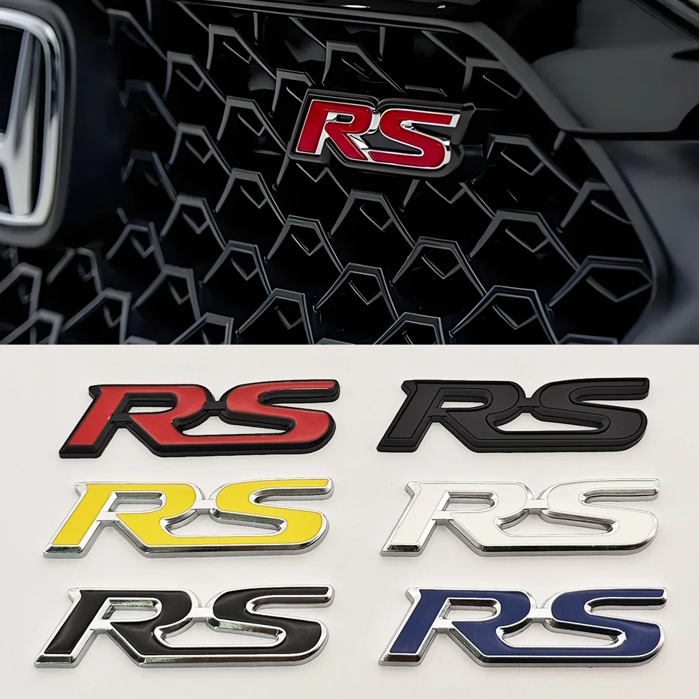 3D Metal Car Front Grille Emblem RS Logo Badge Rear Trunk Fender Sticker For Honda FIT CRV Jazz Civic HRV Jade City Acceessories
3D Metal Car Front Grille Emblem RS Logo Badge Rear Trunk Fender Sticker For Honda FIT CRV Jazz Civic HRV Jade City Acceessories