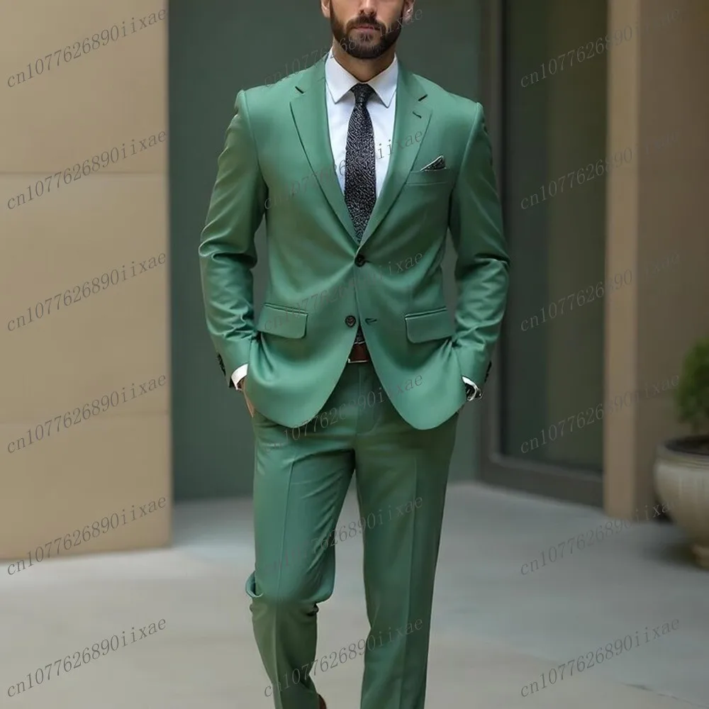Mint Green Formal Occasion Men Suit Wedding Party Groom Groomsman Prom Business Male Tuxedos 2 Piece Set Blazer Pants
Mint Green Formal Occasion Men Suit Wedding Party Groom Groomsman Prom Business Male Tuxedos 2 Piece Set Blazer Pants