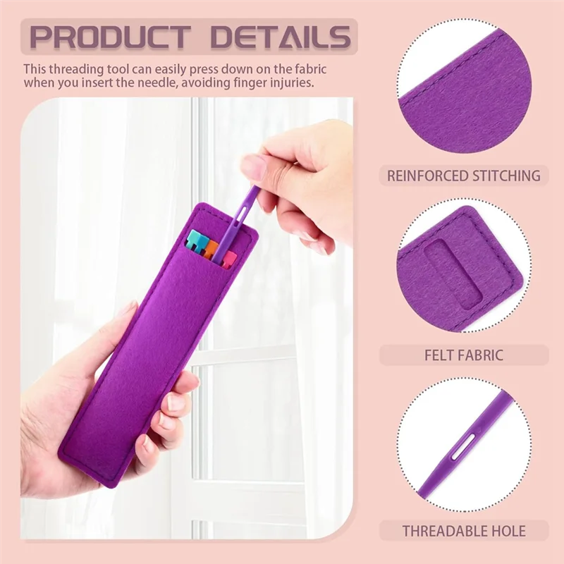 AB66-18 PCS That Purple Thang With Bags, Sewing Seam Presser Tool, Sewing Stiletto Tool For Sewing Craft Projects
AB66-18 PCS That Purple Thang With Bags, Sewing Seam Presser Tool, Sewing Stiletto Tool For Sewing Craft Projects
