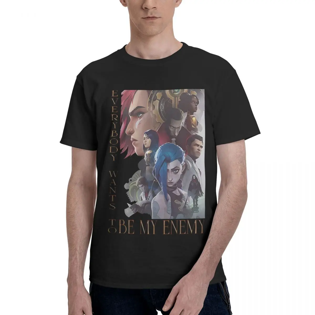 TV Locandina Arcane My Enemy 100% Cotton Casual Breathable Confortable Man Funny T-Shirt For Men Men Clothes
TV Locandina Arcane My Enemy 100% Cotton Casual Breathable Confortable Man Funny T-Shirt For Men Men Clothes