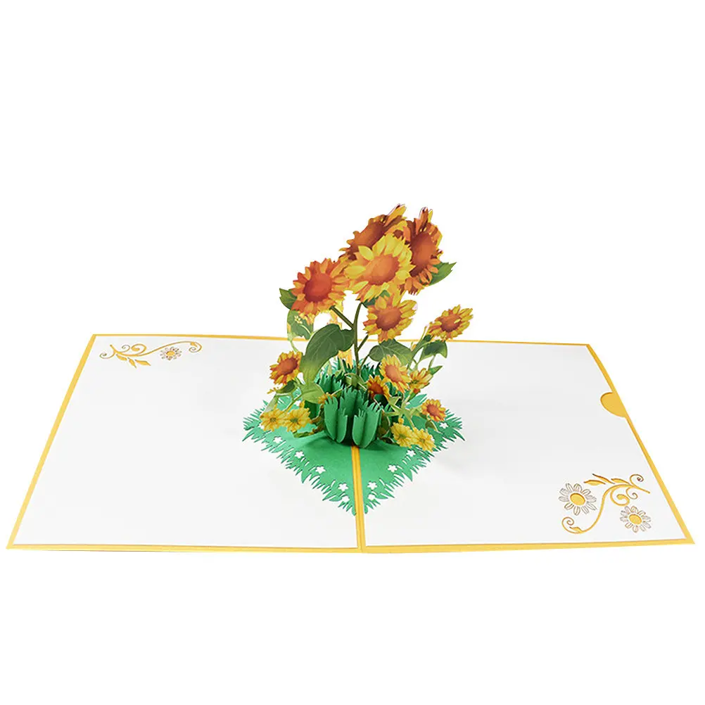 3D Sunflower Greeting Cards Premium Lightweight Portable Handcrafted Up Card for Birthday Thanksgiving New Year Holiday
3D Sunflower Greeting Cards Premium Lightweight Portable Handcrafted Up Card for Birthday Thanksgiving New Year Holiday