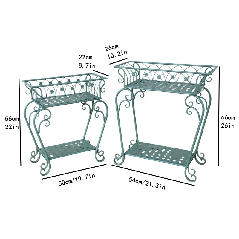 Outdoor courtyard wrought iron multi-layer flower stand, shelf floor-to-ceiling balcony green plant flower pot storage display
Outdoor courtyard wrought iron multi-layer flower stand, shelf floor-to-ceiling balcony green plant flower pot storage display