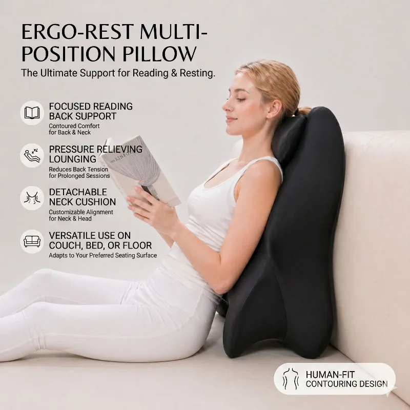 Hot Sale Multi-Positional Wedge Pillow Multi-Functional Bed Rest Pillow Suitable for Adults, Black Style/ Halloween Gift Black
Hot Sale Multi-Positional Wedge Pillow Multi-Functional Bed Rest Pillow Suitable for Adults, Black Style/ Halloween Gift Black