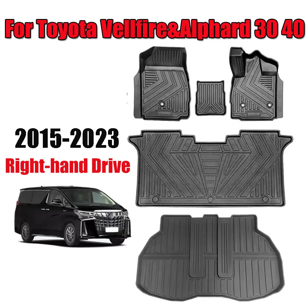 Car Floor Mat for Toyota Vellfire&Alphard 30 Series Right-hand Drive Durable TPE ECO Waterproof Rubber Trunk Mat (2015-2023)
Car Floor Mat for Toyota Vellfire&Alphard 30 Series Right-hand Drive Durable TPE ECO Waterproof Rubber Trunk Mat (2015-2023)