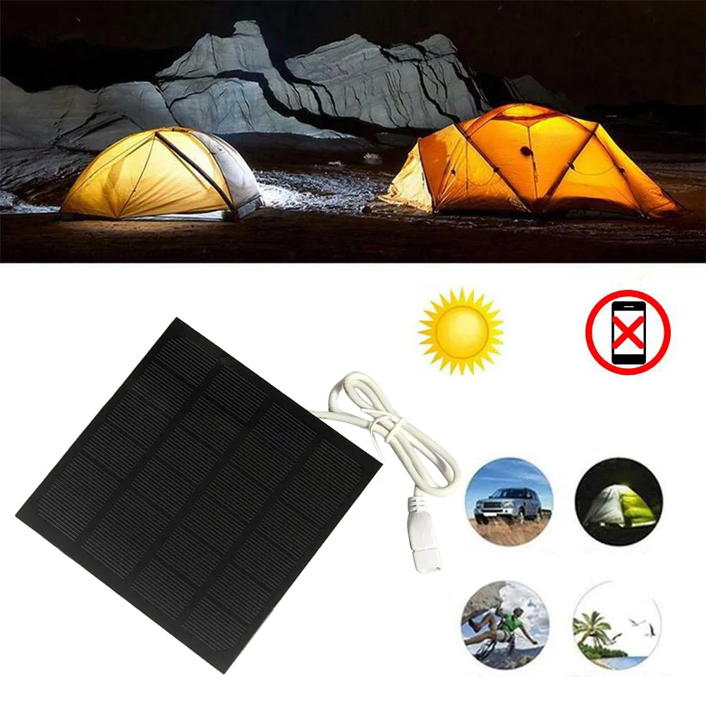 6W 2V Solar Panel With USB Waterproof Outdoor Portable Battery Cell Phone Charger 115*115MM Solar Panel Electrical Equipment
6W 2V Solar Panel With USB Waterproof Outdoor Portable Battery Cell Phone Charger 115*115MM Solar Panel Electrical Equipment