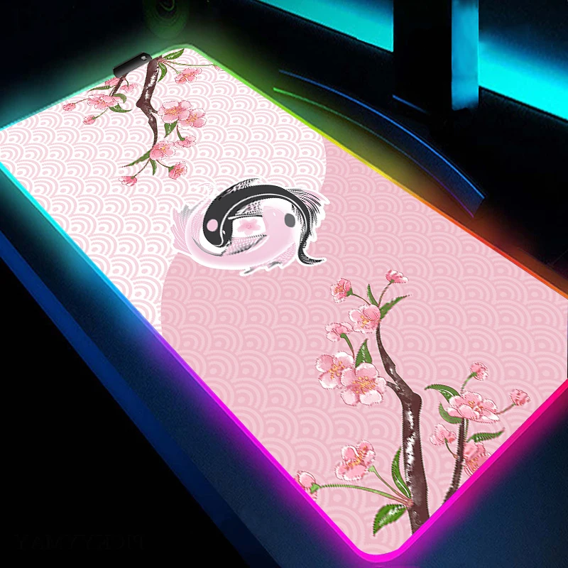 Игровой коврик для мыши RGB Koi, резиновый коврик для компьютерной мыши, большой Настольный коврик для мыши с подсветкой, игровой коврик для мыши XXL
Игровой коврик для мыши RGB Koi, резиновый коврик для компьютерной мыши, большой Настольный коврик для мыши с подсветкой, игровой коврик для мыши XXL