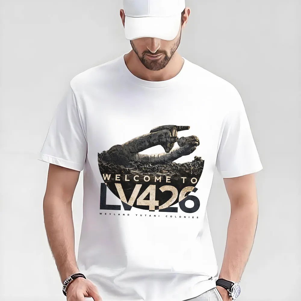 Aliens Welcome To LV426 Derelict T Shirt Weyland Yutani Nostromo Ailen Gift t shirt Short-sleeve Graphic clothes All size Tops
Aliens Welcome To LV426 Derelict T Shirt Weyland Yutani Nostromo Ailen Gift t shirt Short-sleeve Graphic clothes All size Tops