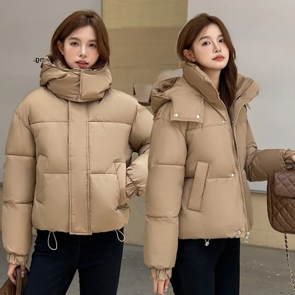 Women's Street Fashion Quilted Hooded Cotton-Padded Jacket Coat Autumn Winter Thickened Bread Clothing European American Style
Women's Street Fashion Quilted Hooded Cotton-Padded Jacket Coat Autumn Winter Thickened Bread Clothing European American Style