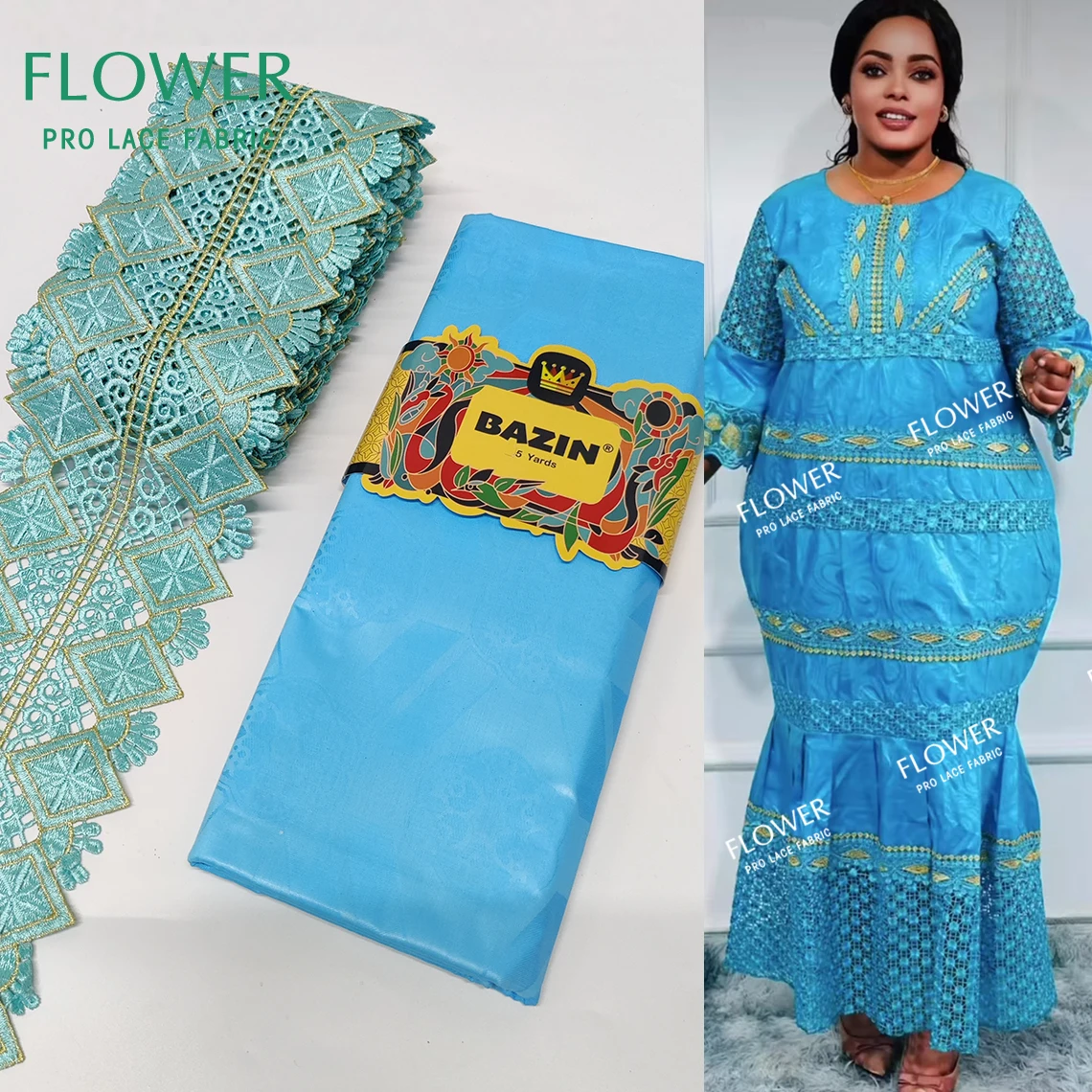 Небесно-голубой африканский женский Базен Риш с кружевной лентой для невесты, свадебное платье, аксессуары для самостоятельного изготовления, ткани для бассейна
Небесно-голубой африканский женский Базен Риш с кружевной лентой для невесты, свадебное платье, аксессуары для самостоятельного изготовления, ткани для бассейна