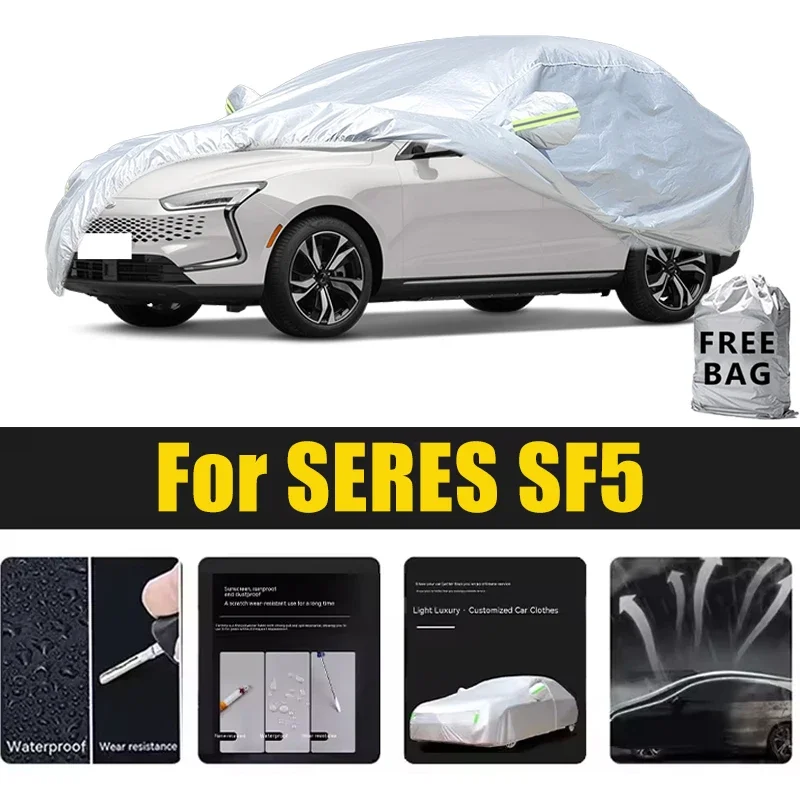 For SERES SF5 Car Cover Outdoor Protection Covers Snow Sunshade Waterproof Dustproof Exterior UV Car Accessories
For SERES SF5 Car Cover Outdoor Protection Covers Snow Sunshade Waterproof Dustproof Exterior UV Car Accessories