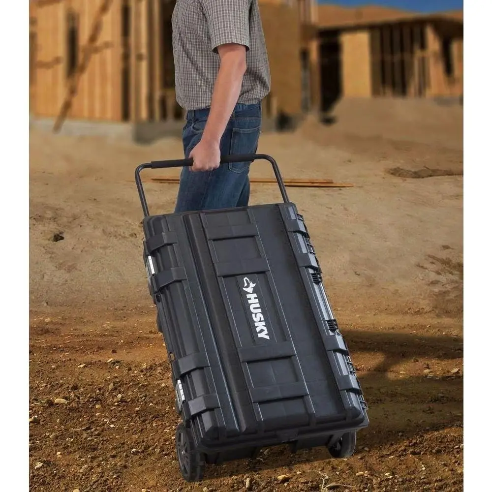 25 Gallon Black Mobile Utility Cart for Tool Storage
25 Gallon Black Mobile Utility Cart for Tool Storage
