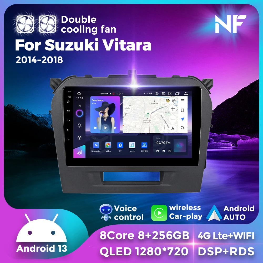 Navifly 2K Screen 9'' Android 13 Carplay Auto Car Radio For Suzuki Vitara 4 2014-2018 Navigation GPS Video Player Audio Stereo
Navifly 2K Screen 9'' Android 13 Carplay Auto Car Radio For Suzuki Vitara 4 2014-2018 Navigation GPS Video Player Audio Stereo