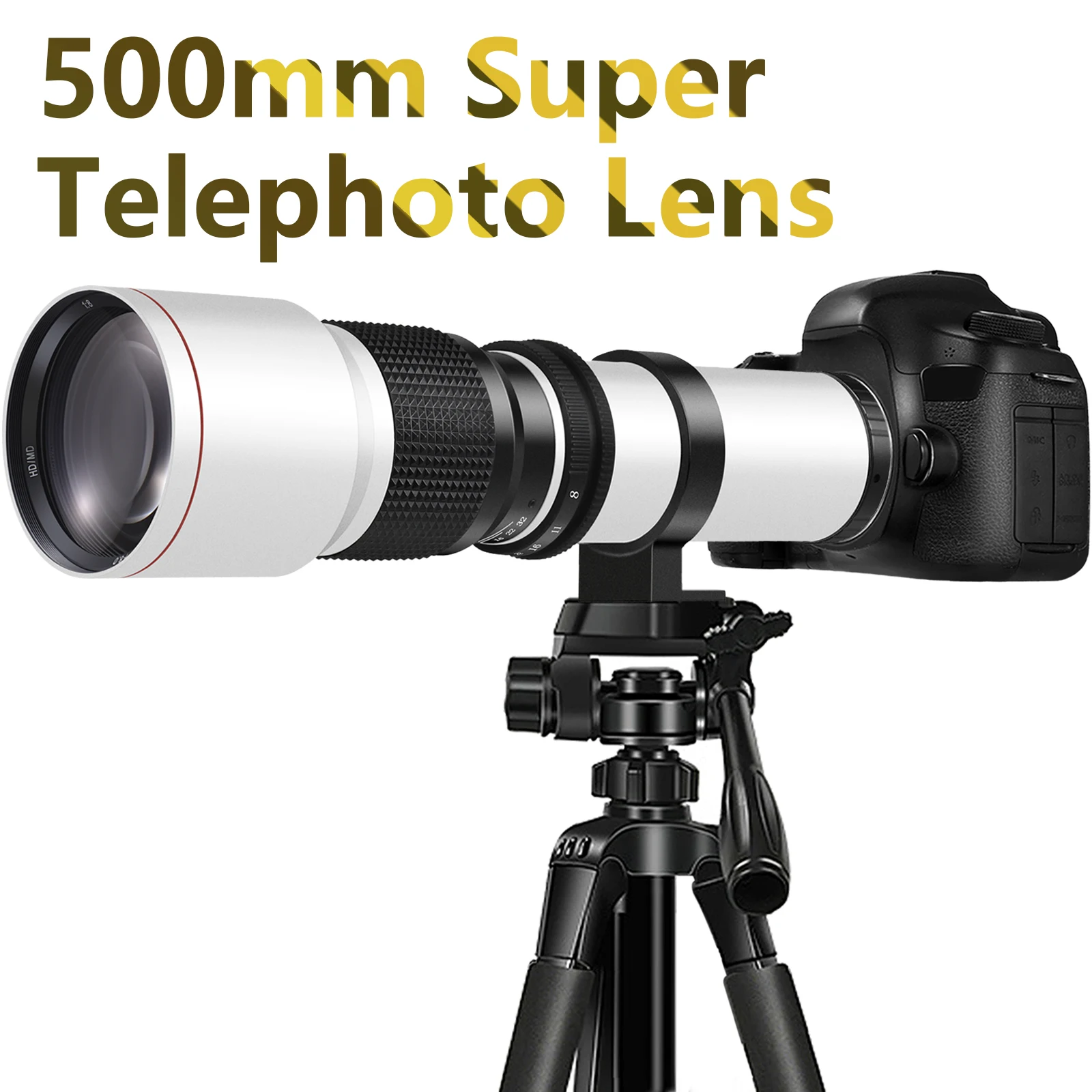 500mm F/8 Manual Telephoto Lens (T-Mount) for DSLR/Mirrorless – Wildlife, Astronomy & Long-Range
500mm F/8 Manual Telephoto Lens (T-Mount) for DSLR/Mirrorless – Wildlife, Astronomy & Long-Range