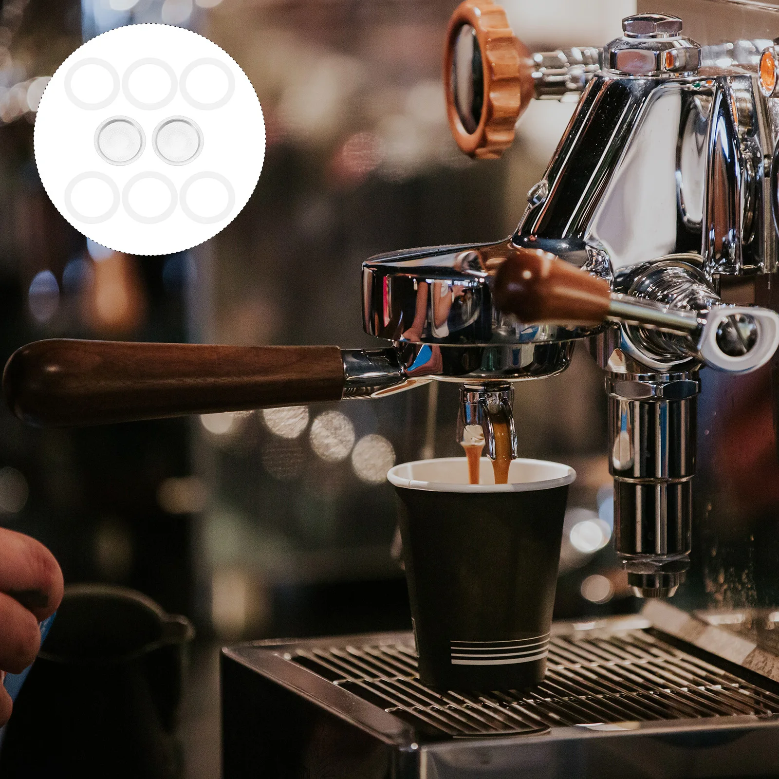 8Pcs Premium Coffee Maker Parts Compatible with Mocha Pots Easy to Clean Silicone Gaskets and Metal Strainer Ideal for Home Cafe
8Pcs Premium Coffee Maker Parts Compatible with Mocha Pots Easy to Clean Silicone Gaskets and Metal Strainer Ideal for Home Cafe