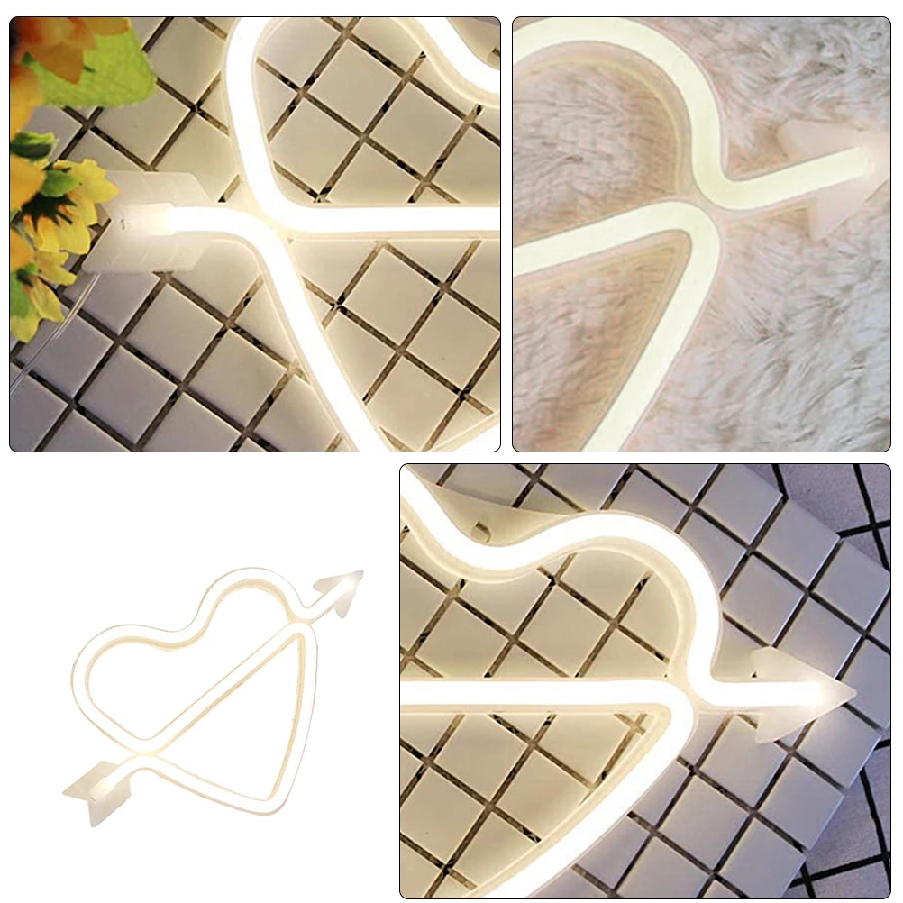 LED Neon Lights Heart Shaped Decorative Lighting Creative Bedroom Night Lamp ABS Material Tasteless Odorless Healthy Environment
LED Neon Lights Heart Shaped Decorative Lighting Creative Bedroom Night Lamp ABS Material Tasteless Odorless Healthy Environment
