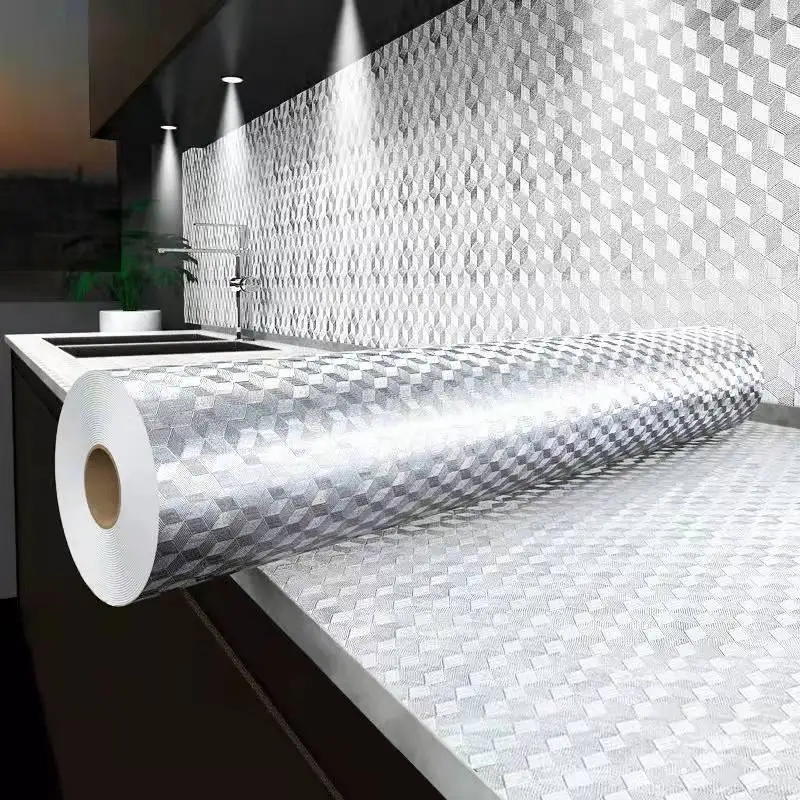 Kitchen Oil-proof Vinyl Wallpaper Aluminum Foil Adhesive Stickers Decorative Paper Peel and Stick Wallpaper Home Improvement Pvc
Kitchen Oil-proof Vinyl Wallpaper Aluminum Foil Adhesive Stickers Decorative Paper Peel and Stick Wallpaper Home Improvement Pvc