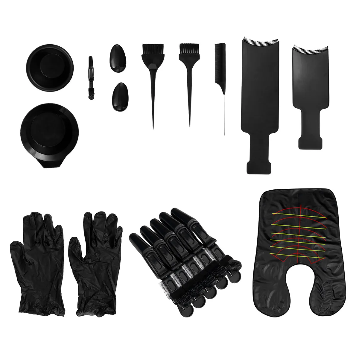 15Pcs Hair Dye Set Hair Coloring Tools Kit Salon Home Use Dyeing Brushes Combs Tinting Gloves Bowl Mixing Kit Dyeing Bowl
15Pcs Hair Dye Set Hair Coloring Tools Kit Salon Home Use Dyeing Brushes Combs Tinting Gloves Bowl Mixing Kit Dyeing Bowl